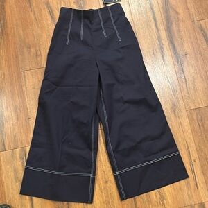 Scotch & Soda Dark Blue Wide Leg Trousers